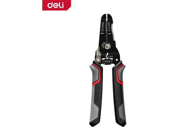 Deli Klešta za skidanje izolacije 0,6-0,8mm Pro 180mm EDL383028
