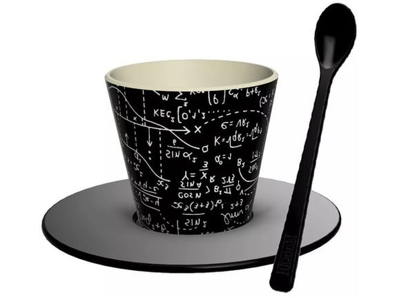 Itotal Šolja sa tacnom i kašičicom Math ID5218