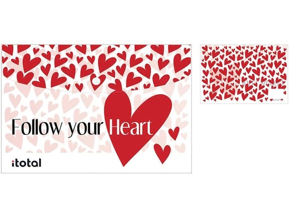 Itotal Fascikla A4 PVC Follow Your Heart XL2623