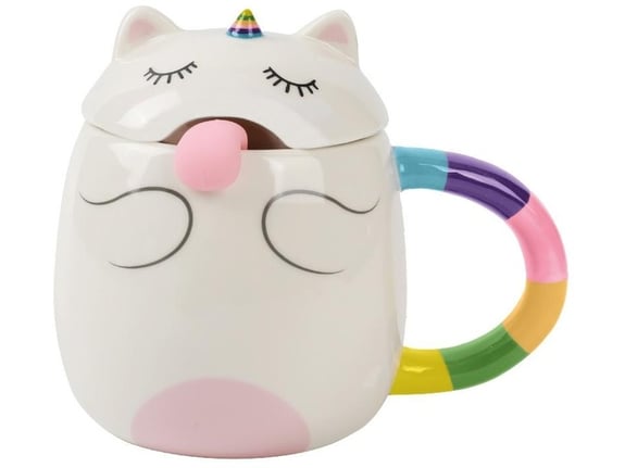 Itotal Šolja sa poklopcem i kašičicom Unicorn XL2564D