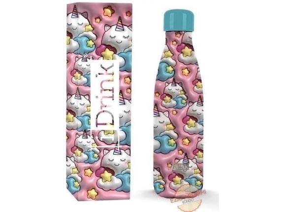 Itotal Metalna boca 500ml 3D Jednorog ID0455