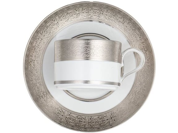 Zepter Šoljica za čaj i kafu sa tacnom Majestic Platinum