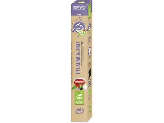La Natura Lifestyle BIO čaj Plum & Cinnamon Tea - 10 kapsula