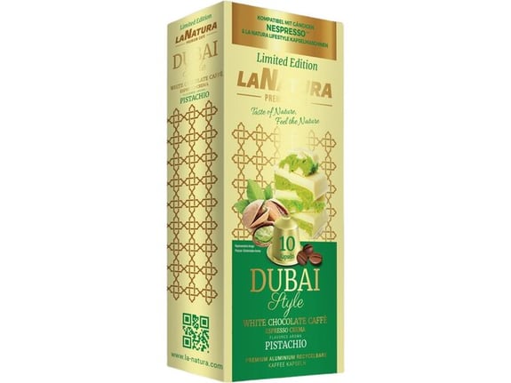 La Natura Lifestyle Kapsule za kafu Alu Dubai Style Coffee White Chocolate Pistachio 10 kapsula