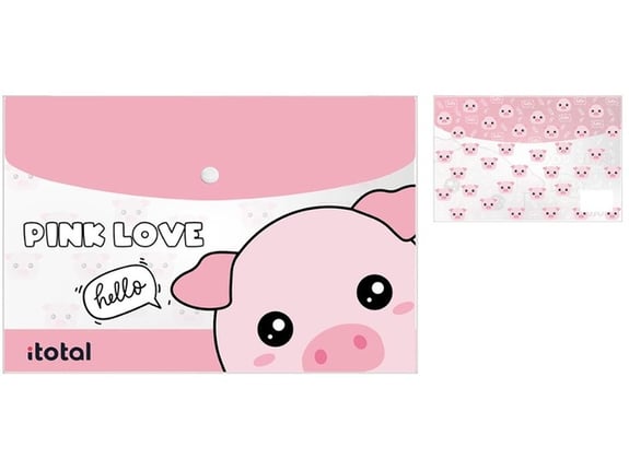 Itotal Fascikla pismo A4 PVC Prase XL2614