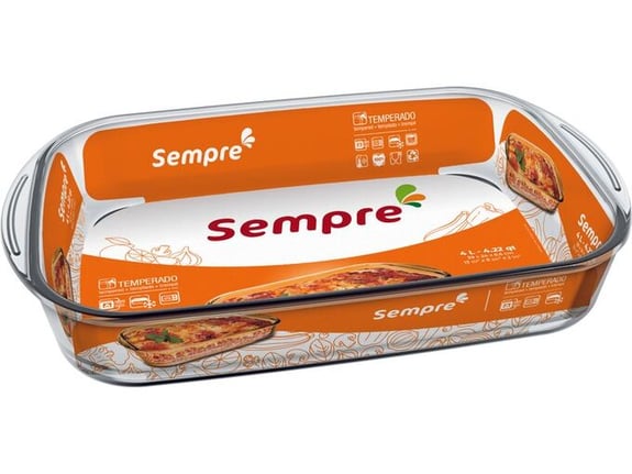 Sempre Vatrostalna posuda 4L pravougaona