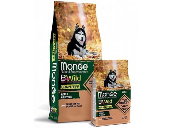 Monge Bwild All Breed Grain Free Losos I Grašak 12kg