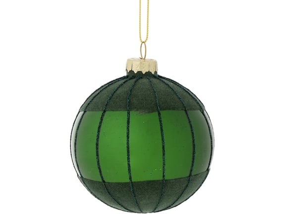 Staklena kugla pliš/sjaj 10cm Vetro