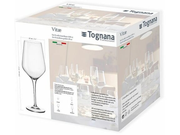 Tognana Čaše za vino Vitae set 6 komada
