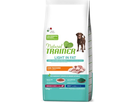 Trainer Natural Medium/Maxi Light In Fat Turkey 12kg