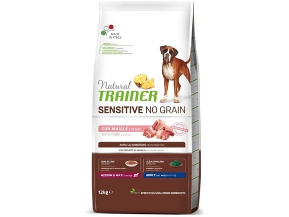Trainer Natural Medium/Maxi Sensitive No Grain Trout 12kg