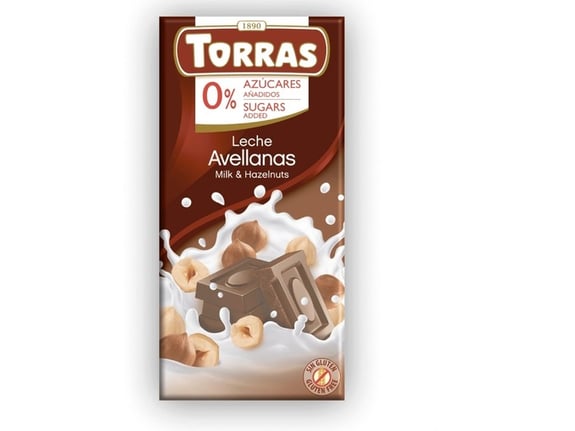 Torras Mlečna čokolada sa lešnikom 75gr