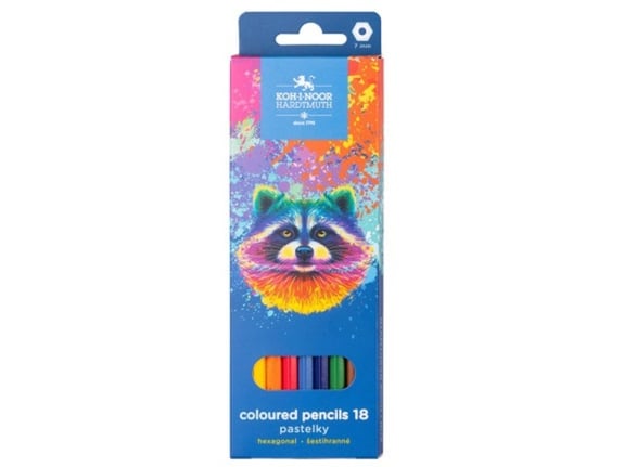 Koh-i-Noor Drvene boje Racoon 1/18 3553