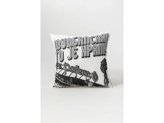 Stefan Ukrasni jastuk Partizan 40x40 fudbalski to je hram