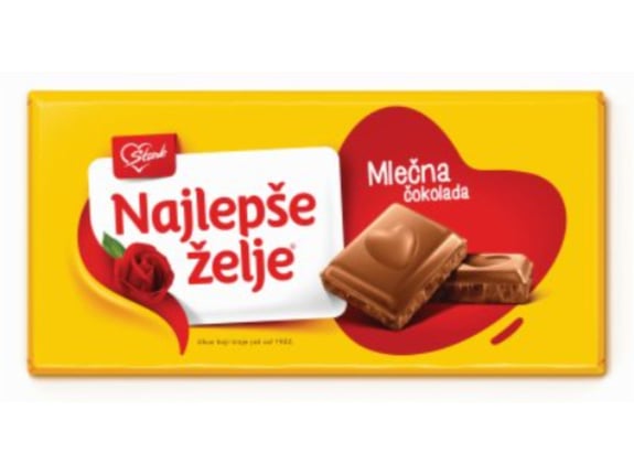 Štark Čokolada najlepše želje mlečna 90gr