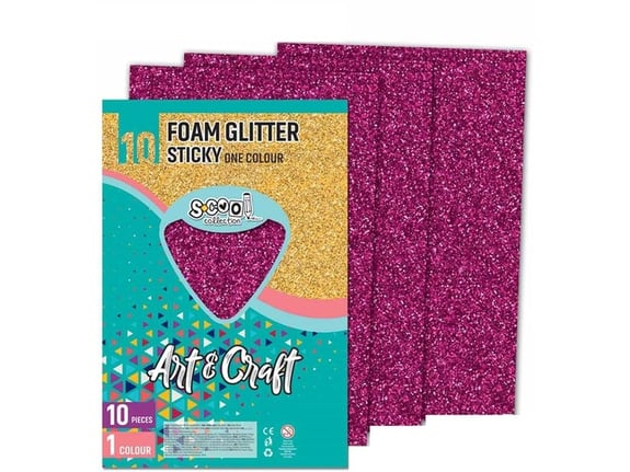 S-cool Samolepiva šljokičasta eva pena 1/10 SC1234