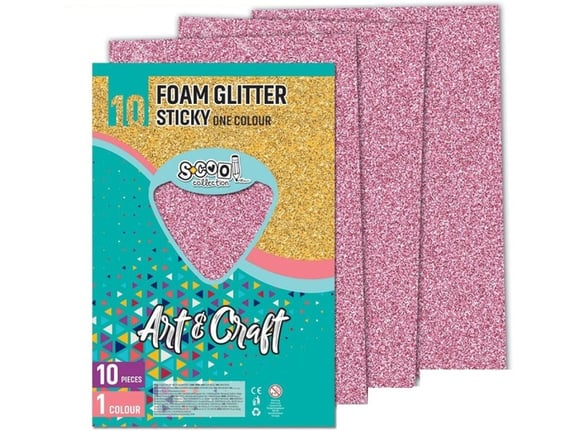 S-cool Samolepiva šljokičasta eva pena 1/10 SC1235