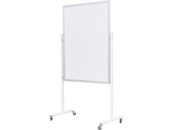 Offishop Bela tabla magnetna sa postoljem Mobile lux 90x120 OF452
