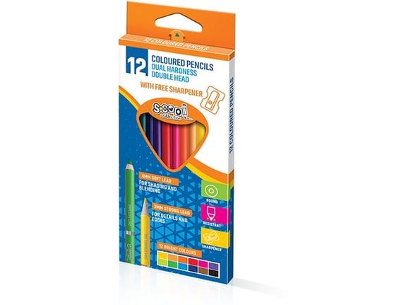 S-cool Drvene bojice dupli vrh 3/4mm SC1613 1/12