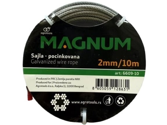 Magnum Sajla pocinkovana 2mm kotur 10m