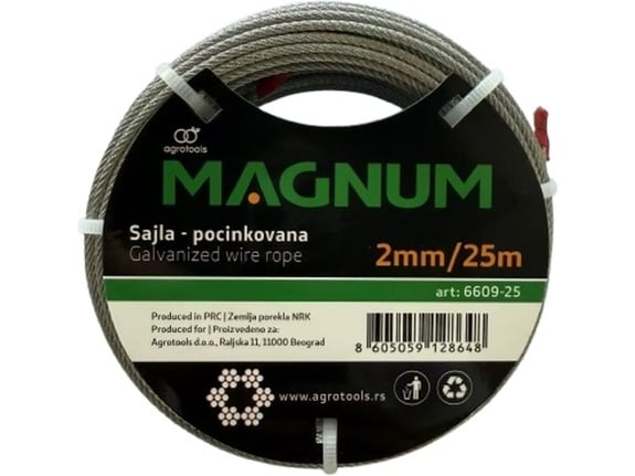 Magnum Sajla pocinkovana 2mm kotur 25m