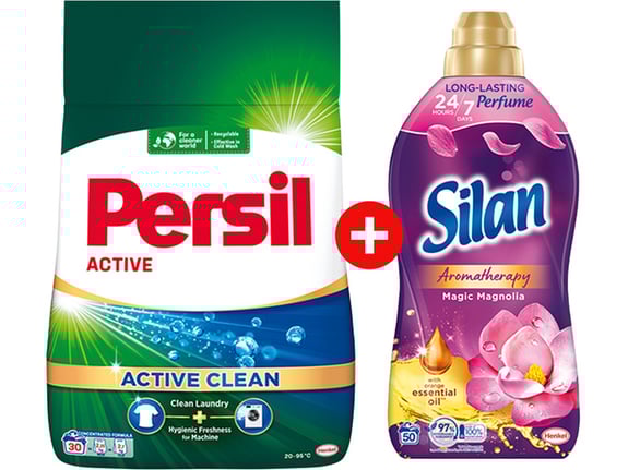 Persil Praškasti deterdžent 2,25kg i Silan Omekšivač Magnolia 1.1L