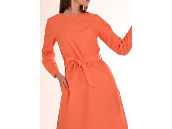 PamuKlik Disco haljina A kroja dugih rukava od sertifikovanog skin-safe pamuka