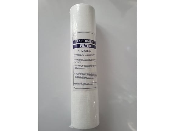 PP Uložak filtera 5 mikrona od penastog polipropilena za kućišta filtera od 10" za samouslužne perionice