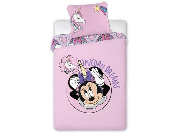Baloo Posteljina za decu Minnie Mouse unicorn dreams 140x200+70x90cm