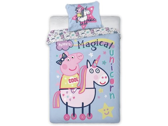 Baloo Posteljina za decu Pepa Prase 160x200+70x80cm