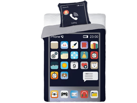 Baloo Svetleća Posteljina za decu Smartphone 160x200+70x80cm