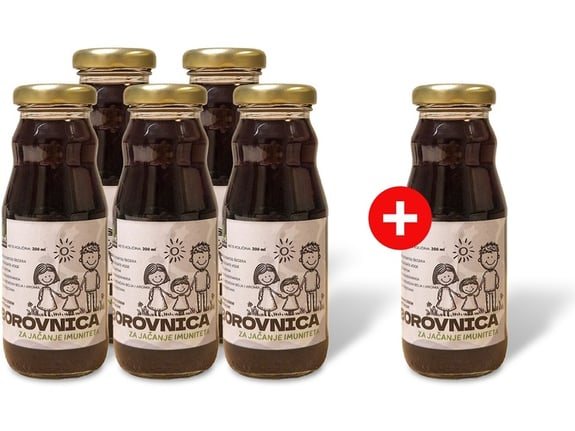 B2C Matični sok od borovnice za jačanje imuniteta kod dece 100% prirodno 200 ml 5+1