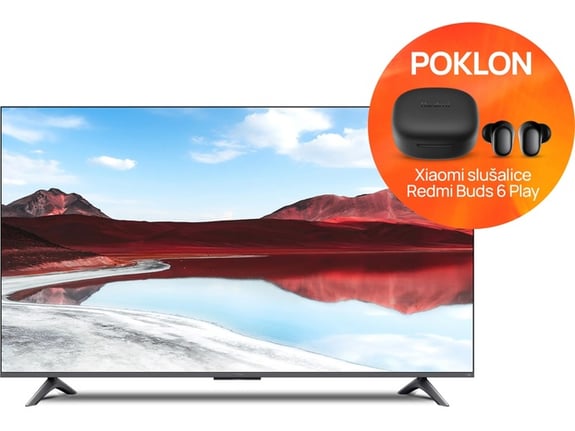 Xiaomi Televizor A Pro 2025 65" QLED 4K Google + Xiaomi Slušalice Redmi Buds 6 Play