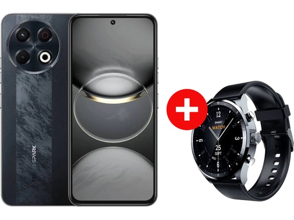 Tecno Mobilni telefon Spark 30 Pro 8/128GB + Tecno Pametni sat Watch Pro 2
