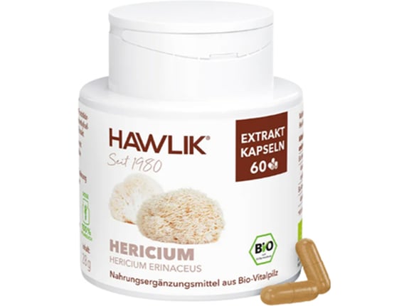 Hawlik Organic Hericium ekstrakt 60 kapsula - Lavlja griva