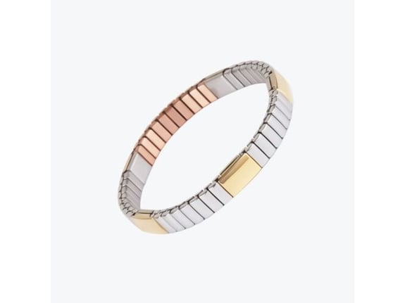 Energetix Nežna flexi narukvica sa magnetima i elementima u boji zlata i bakra