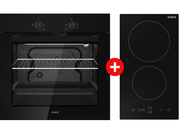Vivax Ugradna rerna BO-624MS G + Ugradna ploča BH-02MVC