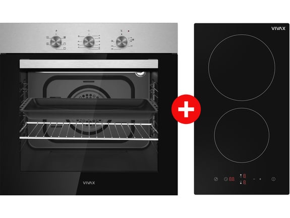 Vivax Ugradna rerna BO-606FTM X + Ugradna ploča BH-02MVC