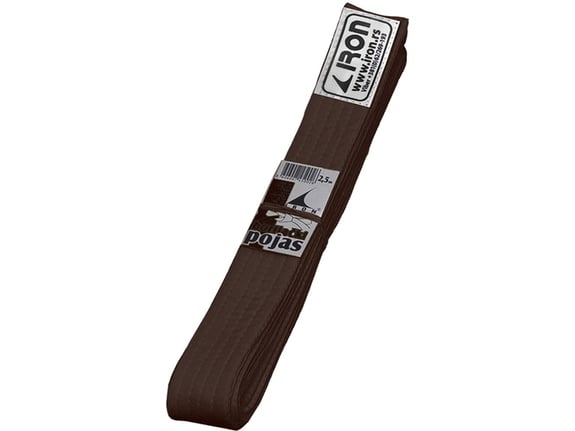 Braon pojas 240cm Iron Sport - pojas braon za borilačke sportove