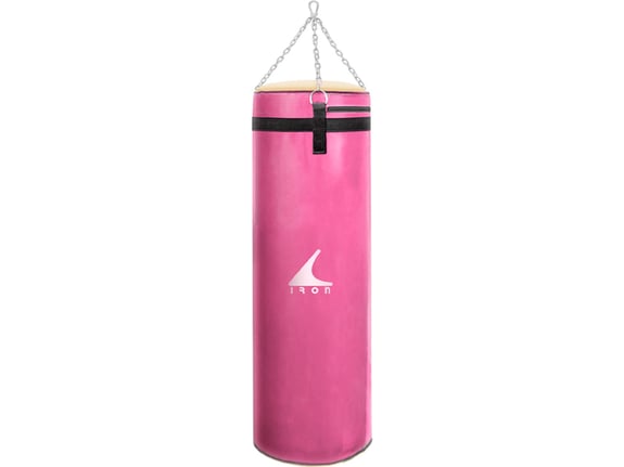Džak za boks Lady 120x35cm - Iron Sport Lady džak za box pink - vreća za udaranje 120x35cm - poklon kuka