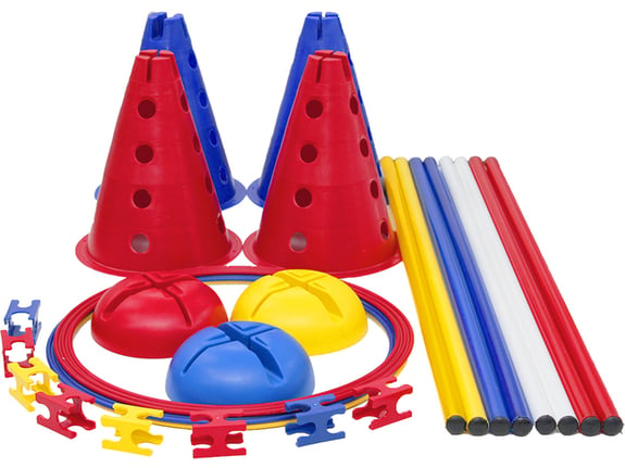 Iron Sport koordinaciona kombinacija AGILITY PET podesive prepone provlačilice čunjevi hula hop