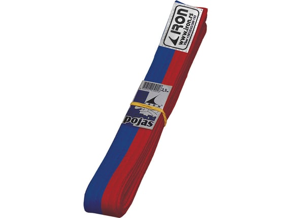 Crveno plavi pojas 240cm Iron Sport - Plavo crveni pojas za borilačke sportove