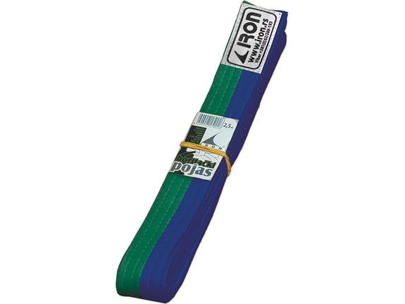 Zeleno plavi pojas 240cm Iron Sport - Plavo zeleni pojas za borilačke sportove