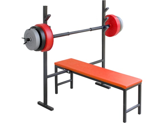 Benc klupa i tegovi - Benc klupa «LEON» i tegovi 37kg + šipka - proizvodac Iron Sport