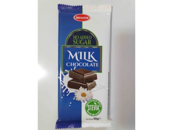 Sweetsystem Mlečna čokolada stevia 90gr