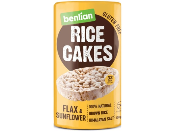 Benlian Rice cakes flax & sunflower 100gr