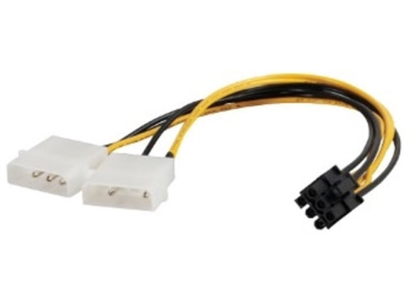 E-Green Naponski adapter za PCI-E VGA 6-pin -2x Molex