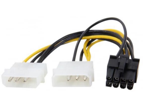 E-Green Naponski adapter za PCI-E VGA 8-pin -2x Molex