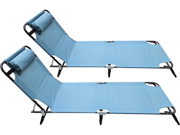 Rio Baštenski set dve ležaljke sa jastukom