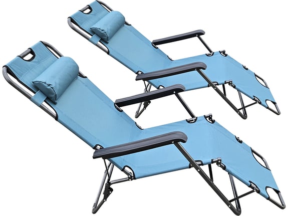 Baštenski set dve stolice/ležaljke sa jastukom B178